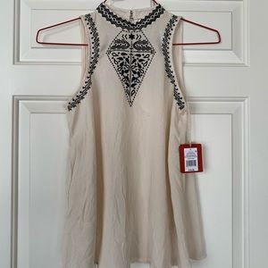 Target High Neck Embroidered Tank Size Small